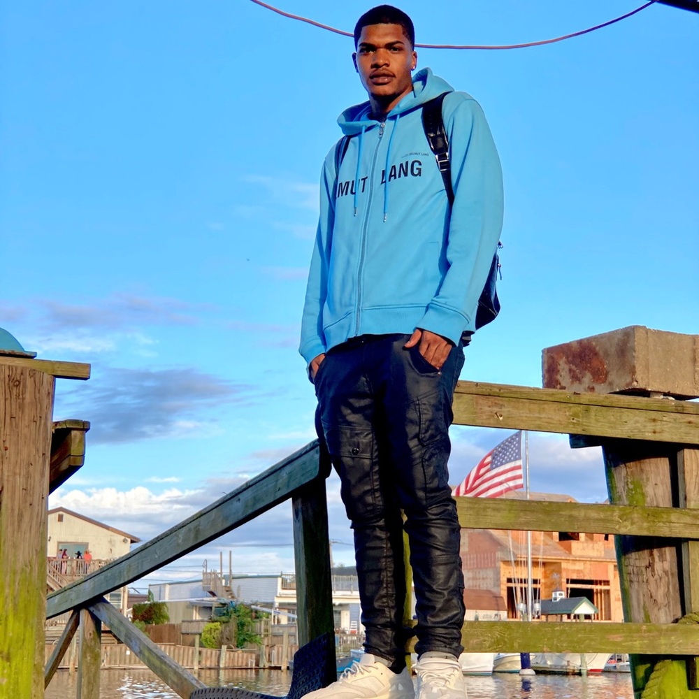 Helmut Lang L/XL zipper hoodie 2017 collection